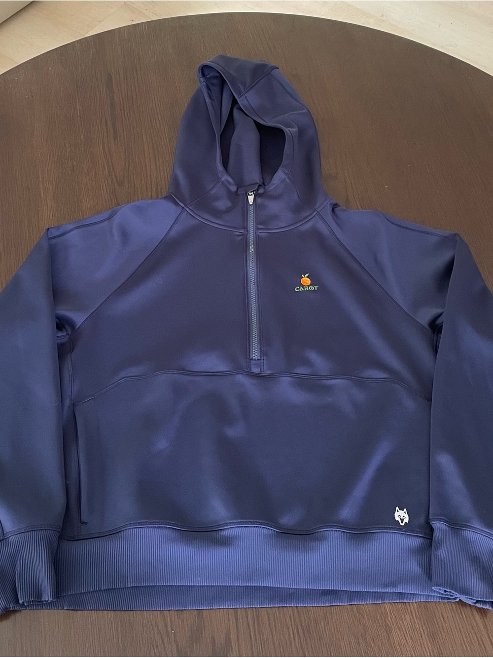 Greyson x Cabot Citrus Farms Nash Half-Zip Hoodie Navy Blue Women Large Golf